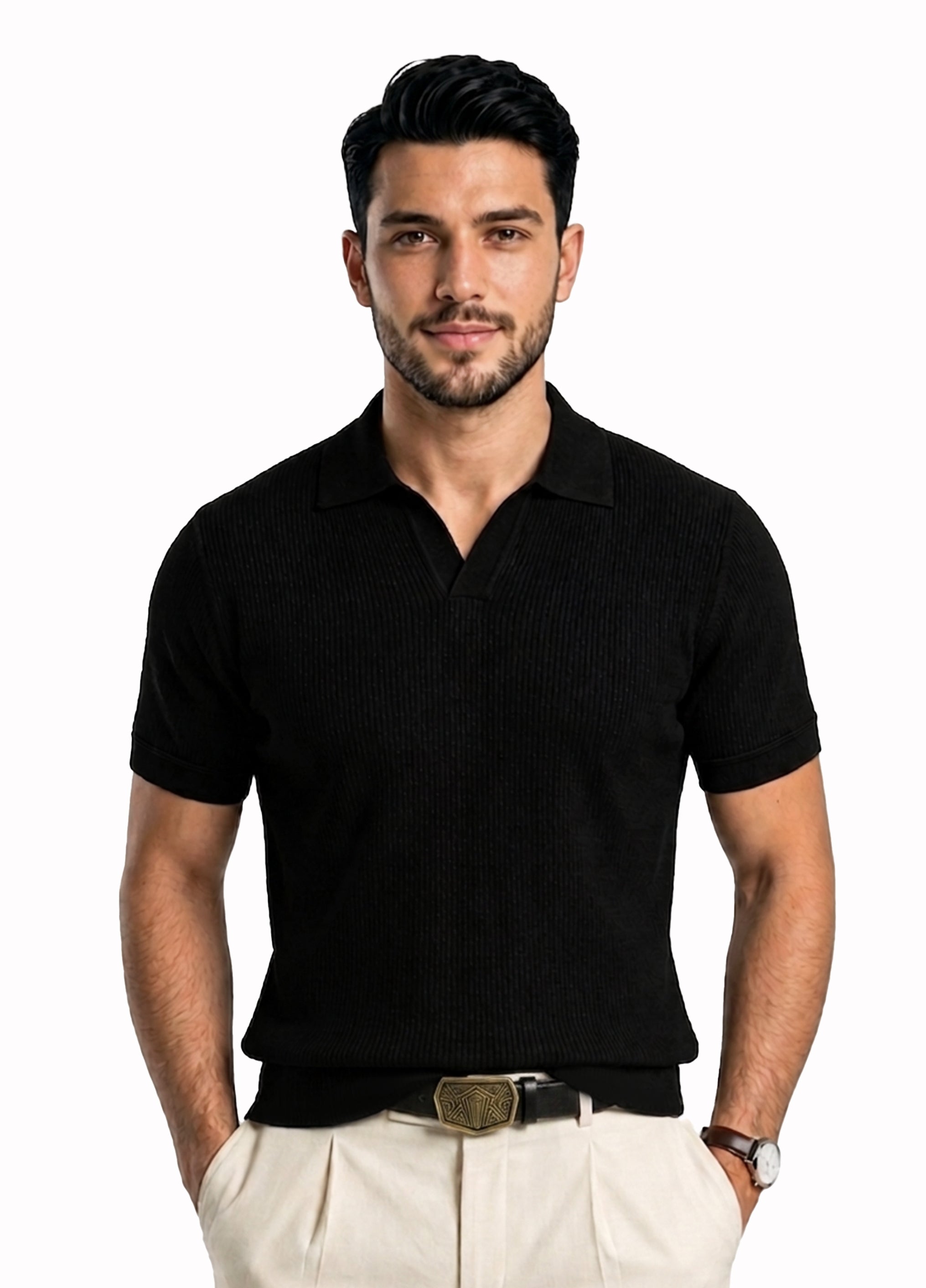 BLACK POLO SHIRT